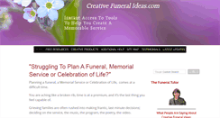 Desktop Screenshot of creative-funeral-ideas.com